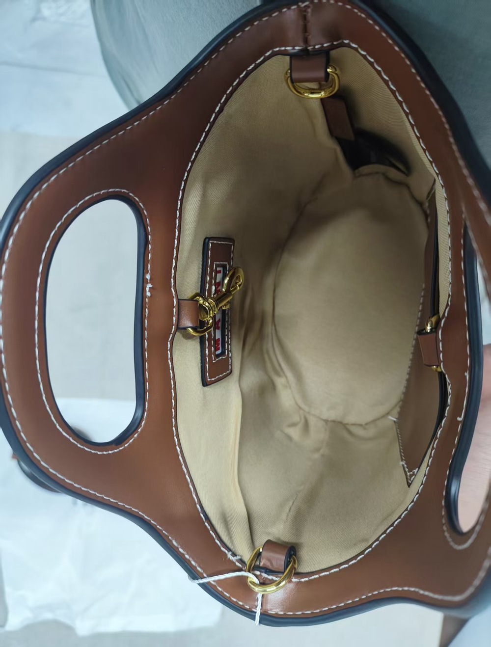 🛍Marni Mini Canvas Tote Bag Summer Essential - Picture 6 of 9
